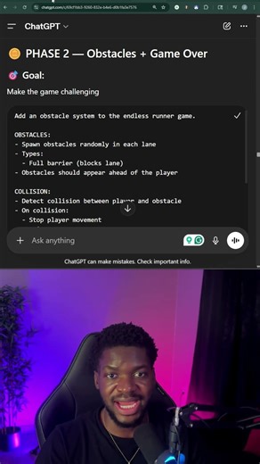 Game Dev Speedrun - Subway Surfers Clone DAY 2 #coding #shorts