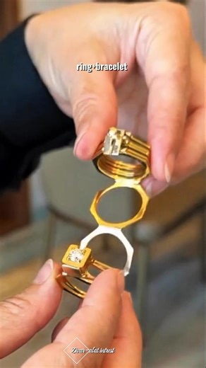 2-in-1 Ring Bracelet | Smart Convertible Jewelry Design #viral #shorts #jewellery #fashion