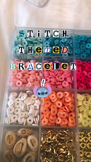 Stitch Themed Clay Bead Bracelet Making Tutorial