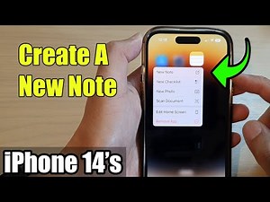 iPhone 14/14 Pro Max: How to Create A New Note