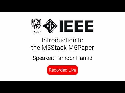 Introduction to the M5Stack M5Paper