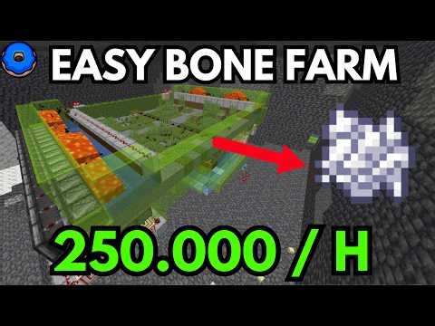 $250K PER HOUR Bone Meal Farm on Donut SMP + SCHEMATIC
