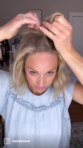 Here’s an easy half-updo to try! Let me know what you think! | The HAC Life with Mandy Sims