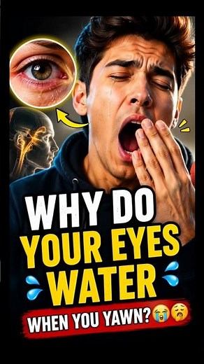 Why Do Your Eyes Water When You Yawn? 😳 #didyouknow