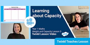 Year 1 (Ages 5-6) Maths: Weight and Capacity Video Lesson 3