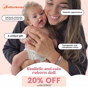 7.2K views · 48 reactions | Each Dollreborns® baby is hand-crafted to look and feel just like a real newborn — soft, detailed, and full of life.  Whether you’re collecting, gifting, or simply missing that little heartbeat of comfort, there’s a baby waiting for you here. ✨ Enjoy 20% OFF with code 20NEW  Discover your perfect companion at www.dollreborns.com | Dollreborns | Facebook