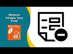 How to Remove Fillable Fields from a PDF Form (Quick & Easy) With Nitro Pro PDF Editor
