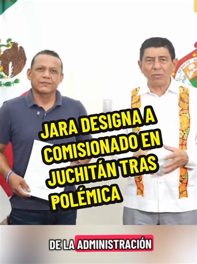 🔴Francisco Vásquez asumirá como Comisionado Municipal de Juchitán por decisión de Salomón Jara El gobernador de Oaxaca, Salomón Jara, señaló que la designación de Francisco Vásquez Jiménez como Comisionado Municipal de Juchitán de Zaragoza busca garantizar una transición ordenada, mantener la operatividad de los servicios públicos y fortalecer la paz y gobernabilidad en el municipio. #jara #oaxaca #juchitán