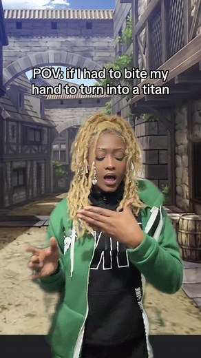 Meanwhile eren was happily chewin away😩 #aotlovers #fyp #pov #erenbitindhand #foundingtitan #scouts