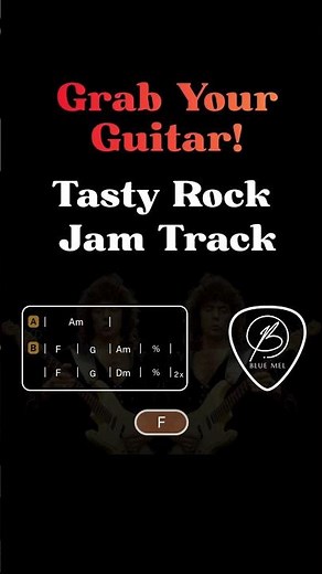 Tasty Rock Guitar Jam Track A minor