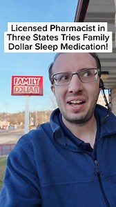 Licensed Pharmacist in Three States Reviews Family Dollar Sleep Medication #pharmacy #asmr | Grant Harting