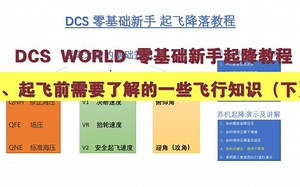 DCS WORLD 零基础新手起降教程1、起飞前需要了解的一些飞行知识（下）