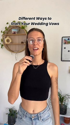 3 WAYS TO START YOUR VOWS.🤍 Being a bride, groom, or soon-to-be newlywed and writing your wedding vows can be tough, especially trying to figure out what to say first. Here are 3 different intro ideas to start your vows: 1️⃣ Start with a joke! About how awkward it all is or how nicely your soon-to-be spouse cleans up.🤵🏻‍♂️ 2️⃣ Share the moment you knew you loved your partner or when you knew you wanted to spend your life with them. 3️⃣ Talk about how you feel in that EXACT moment. How does it