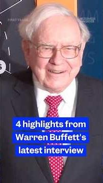 4 takeaways from #WarrenBuffett's latest interview. #alphabet #investing #stocks #berkshirehathaway
