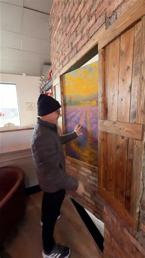 i built a secret door in my dads cafe