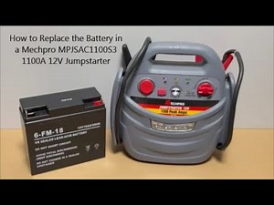 How to Replace the Battery in a Mechpro MPJSAC1100S3 1100A 12V Jumstarter