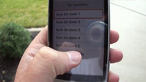 Arduino water sprinkler control