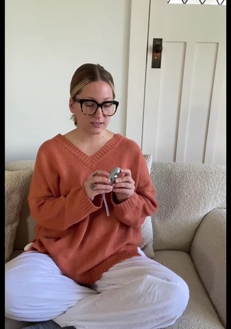 Glowco CalmCarry Sleep Aid Device – Handheld Microcurrent Relaxation Tool, Supports Calm, Focus & Gentle Relief, USB Rechargeable, Portable Wellness Device for Adults & Kids | Pink Calm Carry