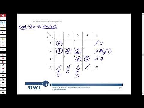 TP02: Transportalgorithmus - Rechenschema und Bestimmung einer ersten Basislösung (MWI #26)