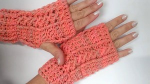 Mitones tejidos a crochet paso a paso 😉 Un proyecto fácil para tejer a ultima hora del día 🥱 | HandworkDiy