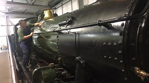 Join us at The Engine House Visitor Centre at Highley, as our crack team of loco cleaners swoops in from Bewdley to polish up the engines on static display. All part of our preparations for reopening this coming Saturday. The clip gives you a flavour of the work, and our full report is at https://youtu.be/tGCfEOfN4ZM | Severn Valley Railway