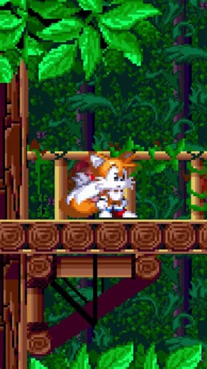 Sonic Fails His Jump Across! - Sprite Animation #sonic #sonicshorts #spriteanimation