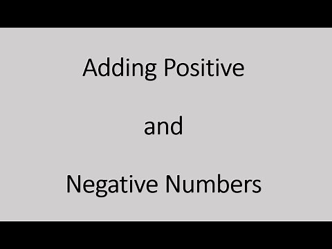Adding Negative Numbers (Simplifying Math)