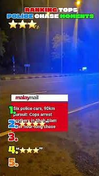 Ranking the best police chase moments