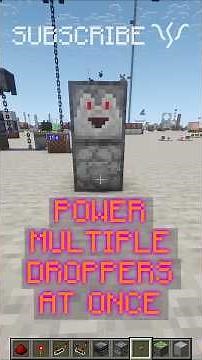 Power MULTIPLE DROPPERS AT A TIME for ITEM TRANSPORT! | Redstone with PsiVolt #minecraft #redstone