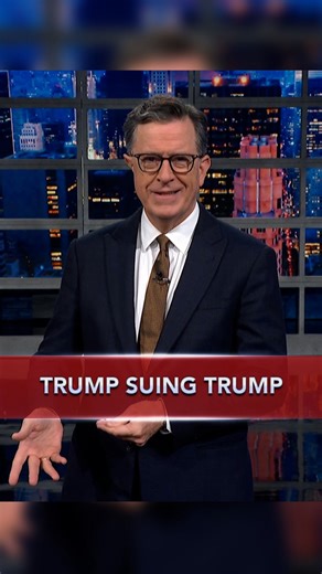 The Late Show on Instagram: "Even Trump wants to sue Trump! #StephenColbert"