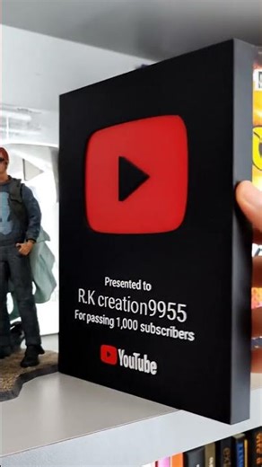 1000 subscribe play button l Youtube 1k subscribe awards