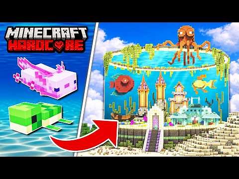 I Built a Cozy AQUARIUM in Minecraft Hardcore