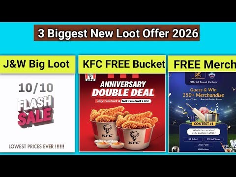 Joker & Witch Big Loot ll KFC FREE Bucket l FREE DC Merchandise l KFC Anniversary Double Deal Offer
