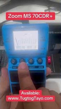 How to use the Tuner of Zoom MS 70CDR+