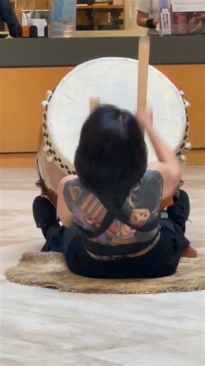 7.5K views · 177 reactions | Paige Ajimura taiko drumming at the LIVING TATTOO TRADITIONS exhibition opening last week at the @sfpubliclibrary !! Backpiece by @stateofgracetaki Exhibition is up for six months!! Check it out! | State of Grace | Facebook