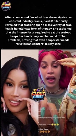 Cardi B’s Secret Therapy: CRAB LEGS?! 🦀😭#shorts #celebritynews