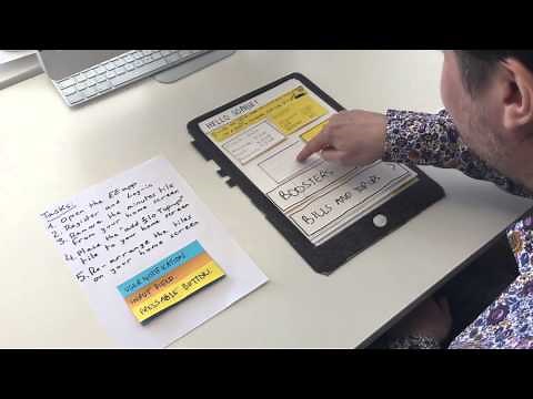 Low fidelity prototype testing of the EE app