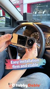 81K views · 2K reactions |  Mount. Charge. Drive Smart. 15W Wireless Car Mount – For Phones. Stable, Fast, Adjustable. Perfect for every ride! ⚡ | Chubbycable | Facebook
