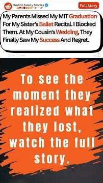 My Parents Missed My MIT Graduation