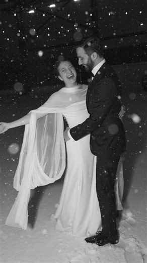 When a winter storm crashes your wedding… and turns it into a movie ❄️✨ #weddingphotographer #nycweddingphotographer #bride2026 #fyp #weddingtok