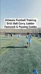 Ultimate Football Training Drill: Ball Carry, Ladder Footwork & Passing Combo | Soccer Skills Short