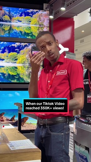 When our Tiktok Video reached 350K views 🥳 Thanks everyone, for making this video go viral! 👏🏾 . . #mauritius #mauritiustiktok #mauritius🇲🇺 #viral #galaxymauritius #trend #foryou #fypシ #tiktok #Upgradeyourlife
