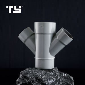 [Hot Item] High Quality PVC/Pvcu Plastic Pipe Fittings Double Branch Y Tee for Drainage