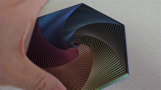 Hexagon Superfidget 7 Inch, Desk Toy, Stress Relief, Fractal Hexagon, 3d Printed, Hancrafted - Etsy