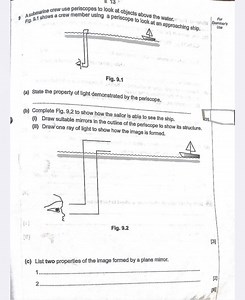 A submarine crew use periscopes to look at objects above the wa... | Filo