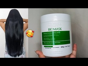 TESTANDO MÁSCARA BIOMASK PROHALL | Tratamento para Cabelos Ressecados
