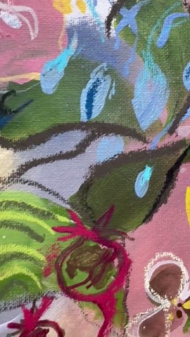 Original Floral Abstract Painting ‘rooted’ - Etsy