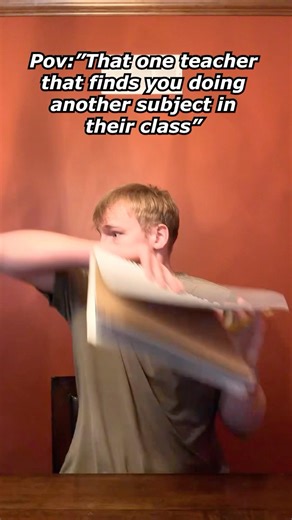 Getting caught doing the wrong subject be like #shorts #funny #schoollife