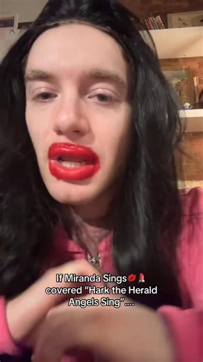 Joey Morof on Instagram: "Day 14 of Joey’s advent calendar of impressions 💋#christmas #mirandasings #impression"