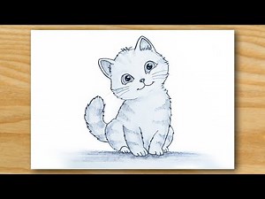 Cute Cat Drawing 🐱 How To Draw a Cat.